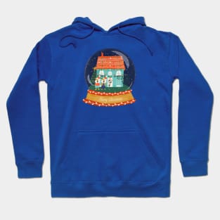 Snow globe cute Christmas house Hoodie